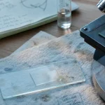 Observation microscopique : microscope et lame pour préparer l’échantillon