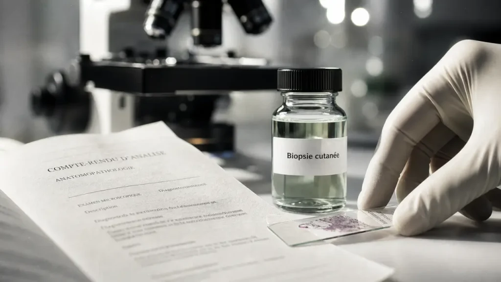 Biopsie de peau : cancer, inflammation ou lésion atypique, que cherche-t-on au microscope ?