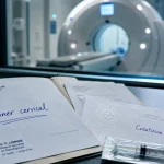 Scanner cervical : dossier médical, injection, créatinine, 45 minutes