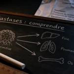 Schéma cancers métastatiques : ganglions, organes touchés et traitements