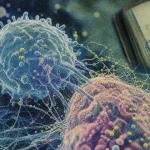 Cellule NK observée au microscope : virus, cancer et mémoire immunitaire