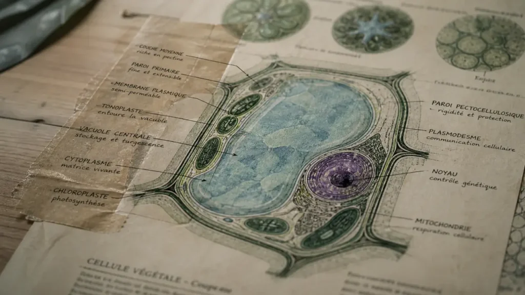 Pourquoi la cellule végétale a-t-elle une paroi, des chloroplastes et une grande vacuole ?