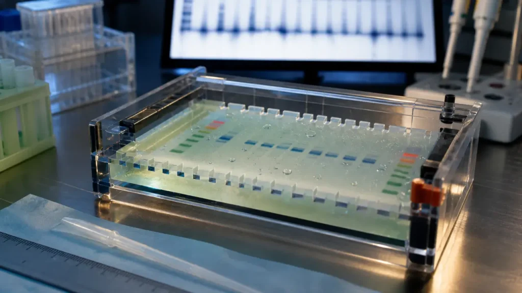 Électrophorèse : comment la charge, le gel et le pH séparent ADN, ARN et protéines