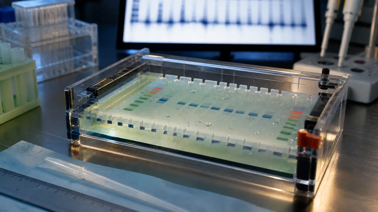Électrophorèse ADN, ARN et protéines : gel, pH et charge