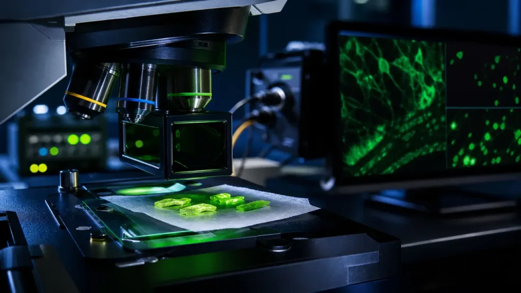 Microscopie à fluorescence : choisir entre épifluorescence, confocal et multiphotonique selon l’échantillon
