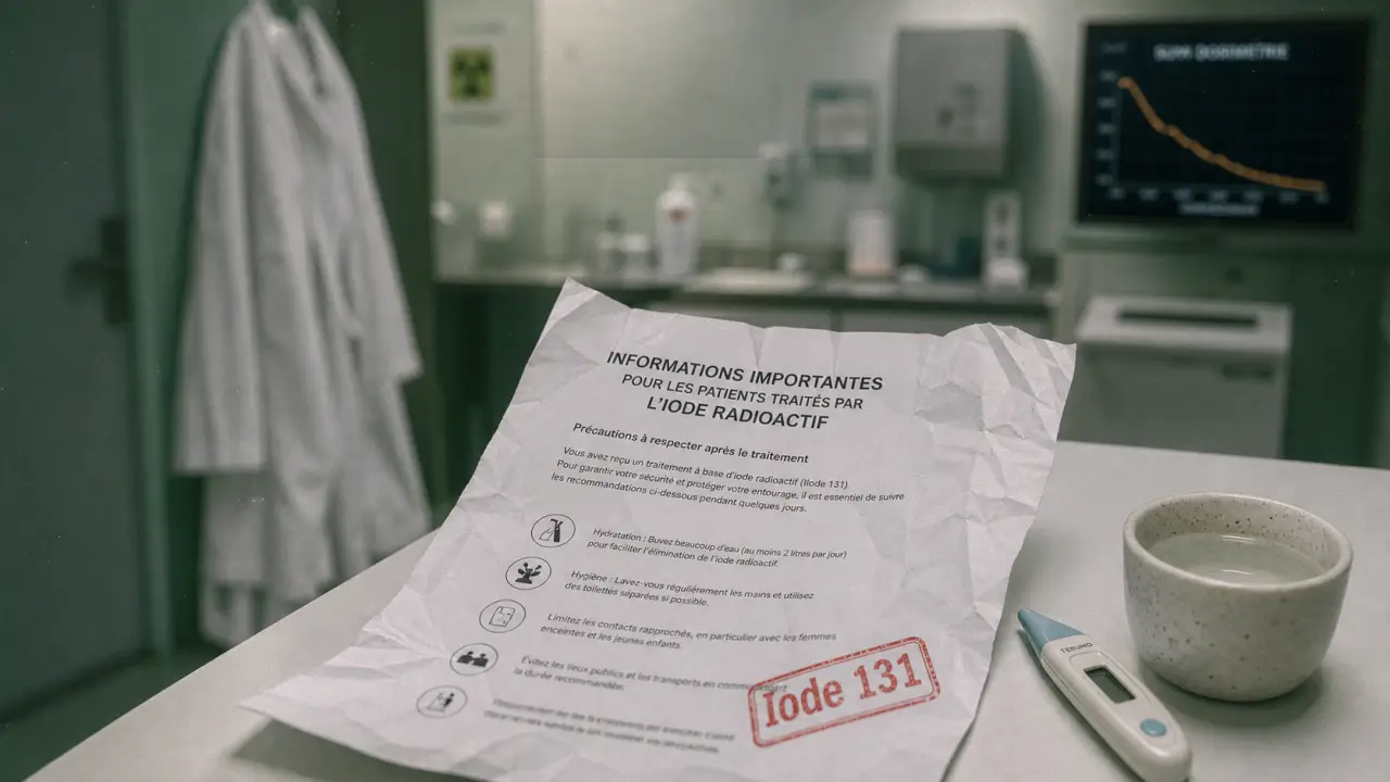 Traitement iode radioactif risques : isolement, grossesse et suivi iode 131