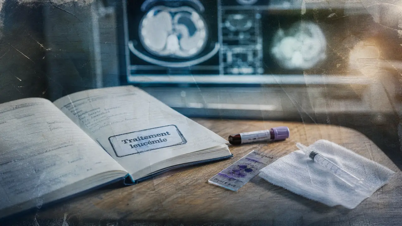 Traitement leucemie : carnet médical, prélèvement et analyse