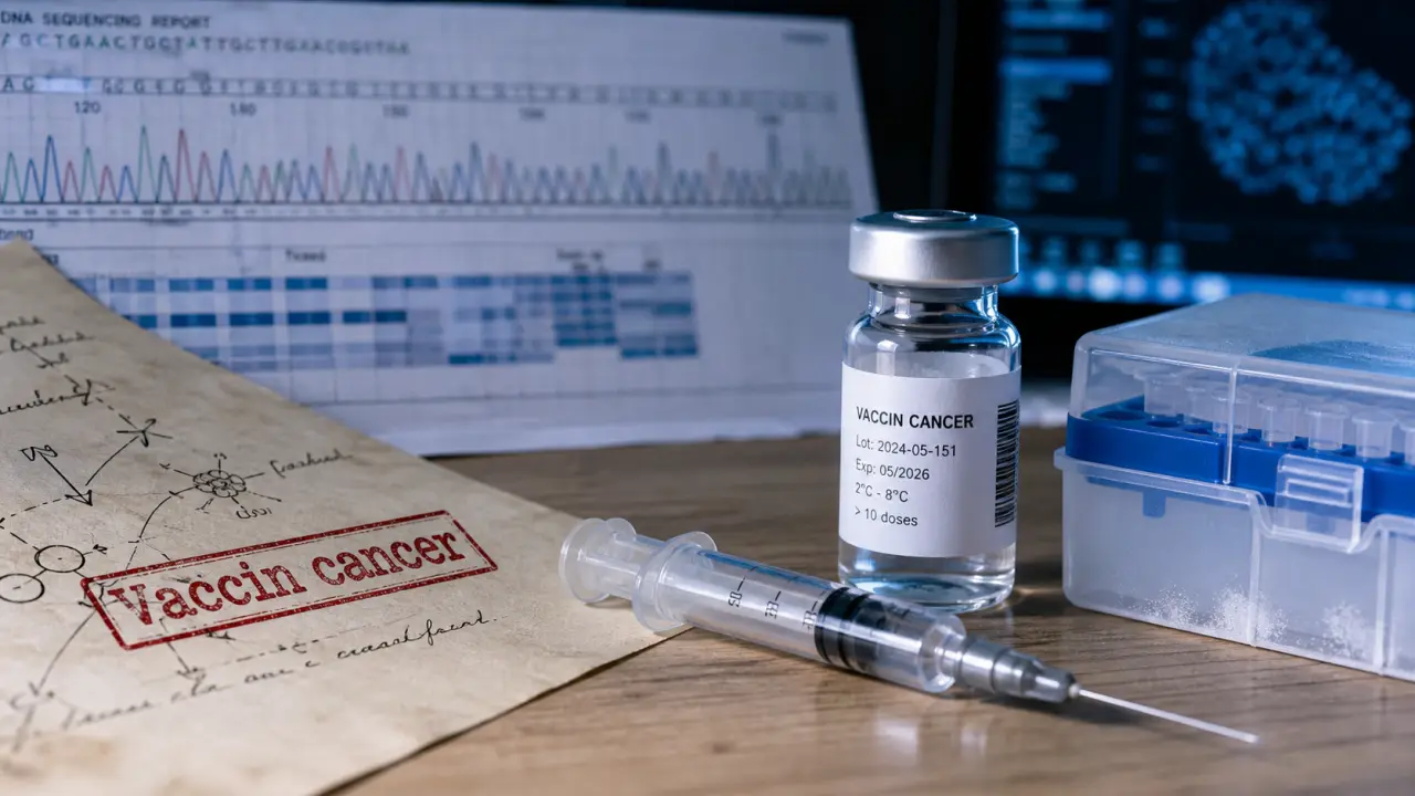 Vaccin cancer : seringue, ARN messager et essai clinique dans le mélanome