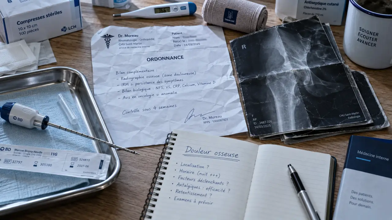 1er symptôme du cancer des os : douleur osseuse persistante nocturne