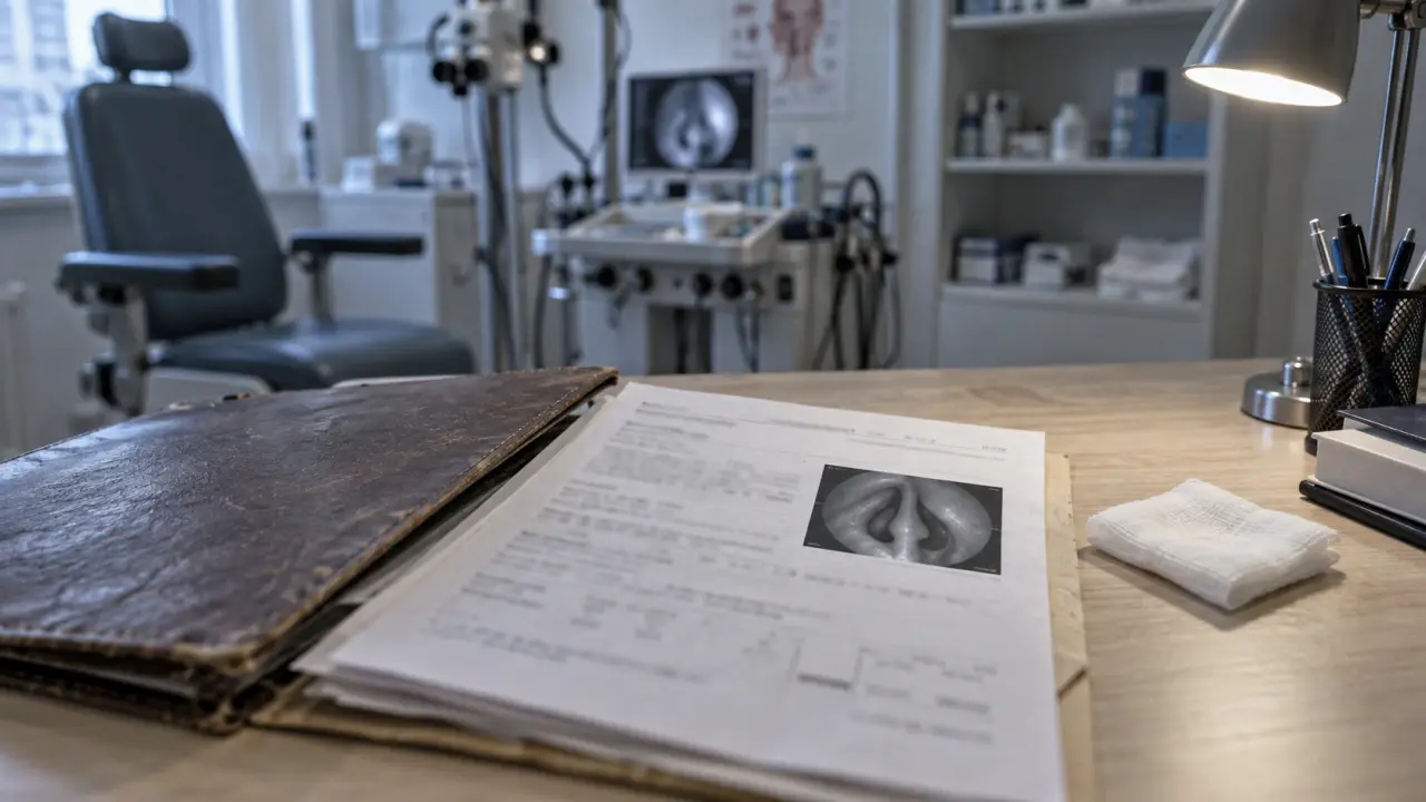 cancer du nez : examen ORL pour obstruction nasale unilatérale