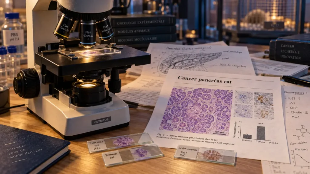 Cancer du pancréas chez le rat : ce que les modèles précliniques permettent d’observer