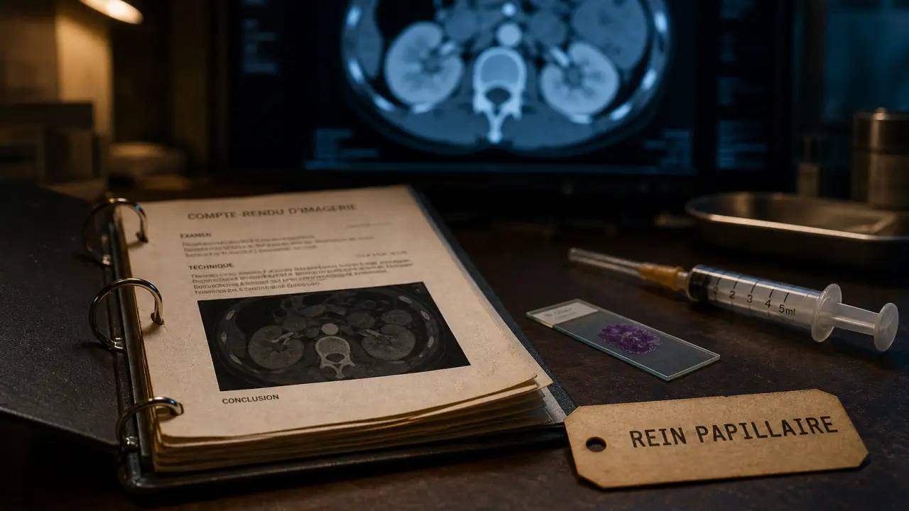 Cancer renal papillaire : compte-rendu imagerie rénale et anatomopathologie