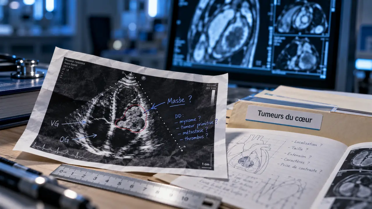 cancer du coeur : tumeur cardiaque au diagnostic échographie