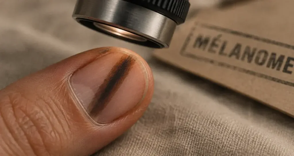 Ongle strié et cancer : quelle bande sombre surveiller, quels signes consulter ?